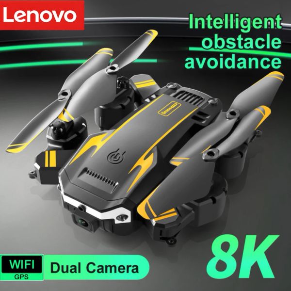 Dronlar lenovo 8k drone çift kamera profesyonel hd hava fotoğrafçılığı akıllı engel kaçınma quadcopter gps rc mesafe 5000m