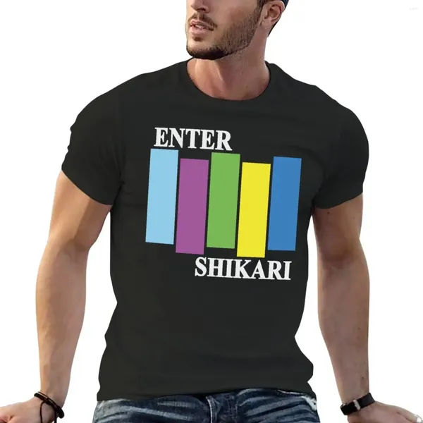 Polos masculinos entram em shikari mercadoria não preta camiseta personalizada de plus size tampos de secagem rápida camisetas engraçadas para homens