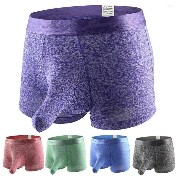 Underpants Men Boxers Naso Elefante Mutandine sexy Mutandine di rigonfiamento per pala carena del pene lungo