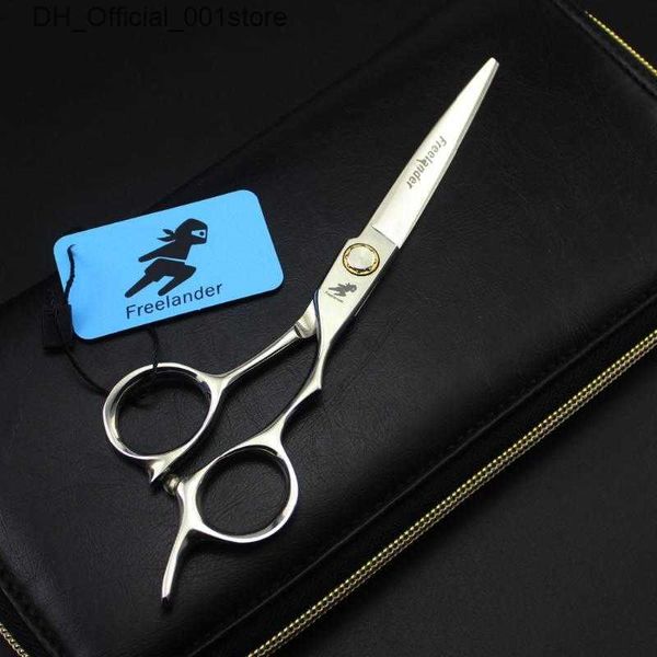 Tesoura de cabelo tesoura de cabelo 6,0 polegadas prata de alta qualidade de alta qualidade de cisalhamento plano japonês 440c tools Salon Essentia q240425