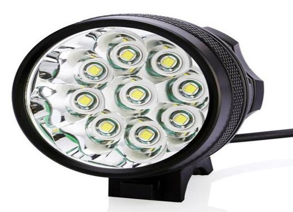 18000 Lumen 9 x XML T6 Fahrradfahrrad vorne LED LED Taschenlampe 3 Modus Scheinwerfer 9T6 Cycling Scheinwerfer Kopfdeckel Spotlight3408219