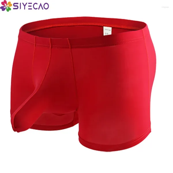 Cueca homens sexy u convexo boxers boxers shorts homem pênis bolsa elefante nariz jockstrap roupe