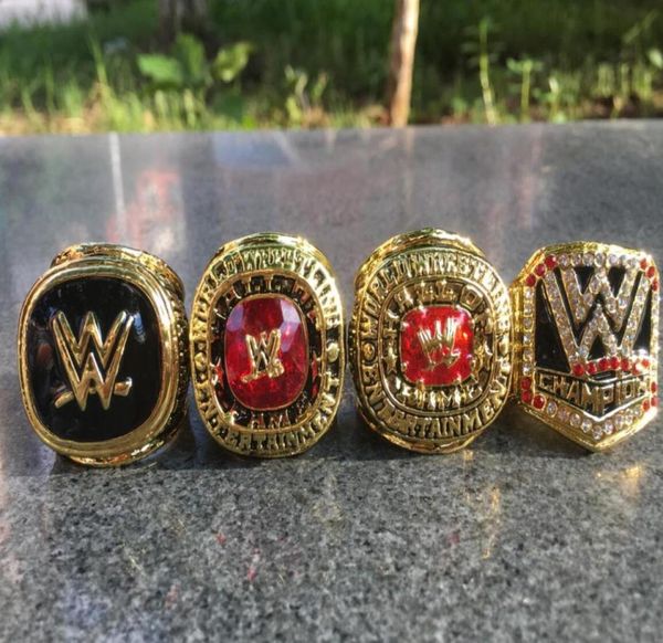 4pcs 2004 2008 2015 2016 2016 Wrestling Federation Hall of Fame Ship Ring Souvenir Men Fan Gift 2018 2018 2019 Whole5295021