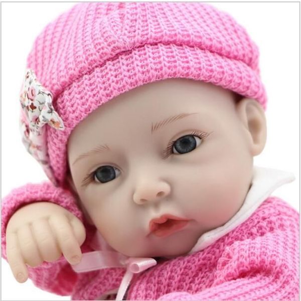 Стиль 28 см Девушки Девушка кукла 10 дюймов полная мягкая виниловая кузов Reborn Alive Babies Dolls Kids День рождения рождественский подарок 228H