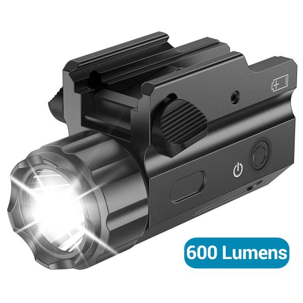 Lights 600 Lumens Tactical Wiron Light Light светодиодные пистолеты Light Airsoft airsoft Quick Release Paintlight Fronger Forting для 20 -миллиметровой рельсы