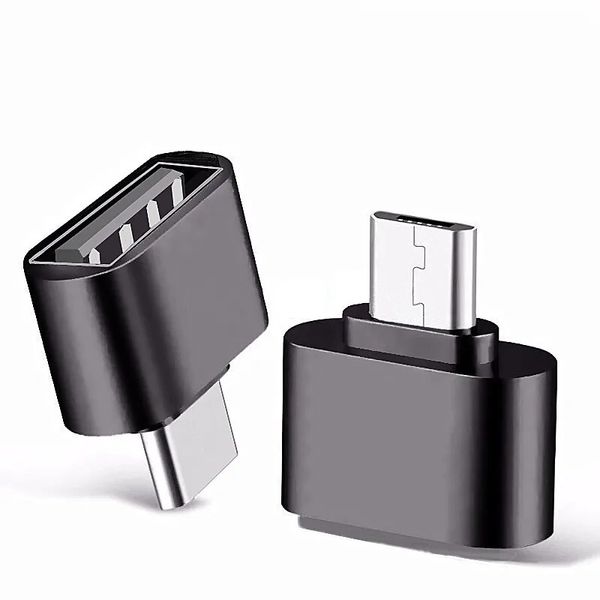 Adaptador OTG leitor de cartão USB para celular usb2.0 para tipo-c micro Android v8 adaptador tpc