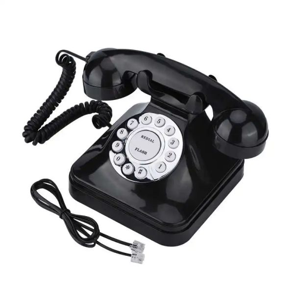 Accessori WX3011 Telefono vintage retrò in stile europeo Telefoni vecchio stile Telefono fisso fisso per l'Home Office Hotel Telefono Fijo