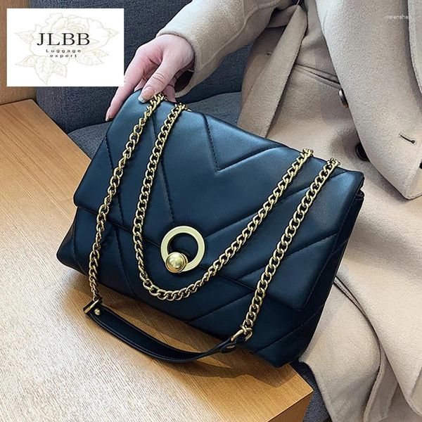 Bolsas de ombro de ombro pequeno crossbody de couro pu para mulheres 2024 Bolsas de inverno Trend Lady Designer Saco de mão de luxo feminino