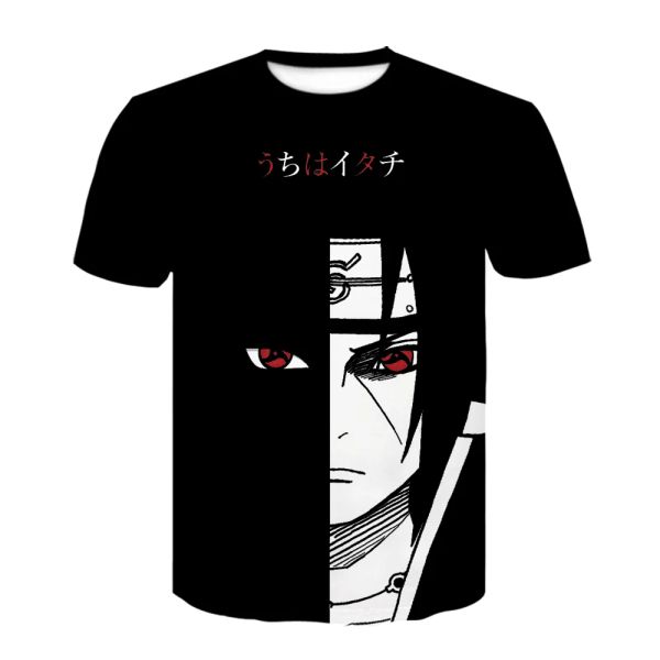 Camicie 2021 Summer Nuovo Giappone Anime Kakashi 3D maglietta maschio Oneck Cartoon Tops Tops Men/Women Cool Harajuku Thirt vestiti