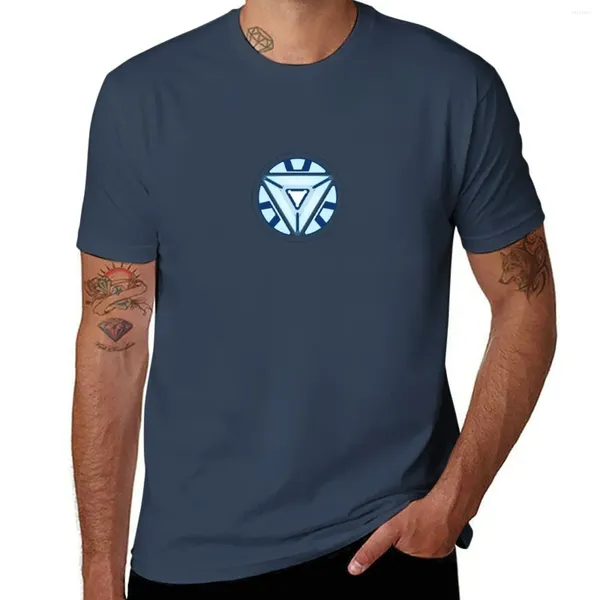 Erkek Polos Arc Reaktörü MKVII (Mark 7) T-Shirt Gümrük Baskı Plus Boyut Üstü Estetik Giysiler Tişörtler