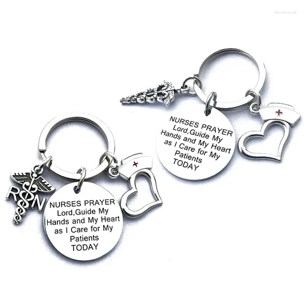 Клавки 1pc из нержавеющей стали Heart rn Подвесная шляпа шляпа Cap Cap Charms Keyholder Creative Classate Classation Gift