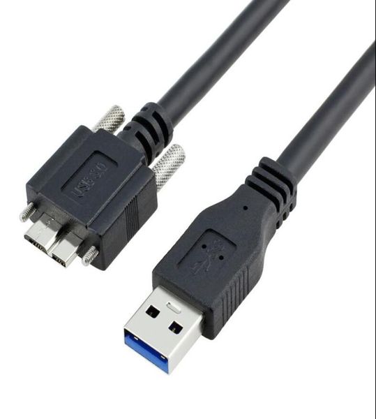 100 cm USB 30 A Kabel männlich zu USB 30 MICRO B MALE mit Montagemittelschrauben für Festplatten -Mobiltelefon2172829