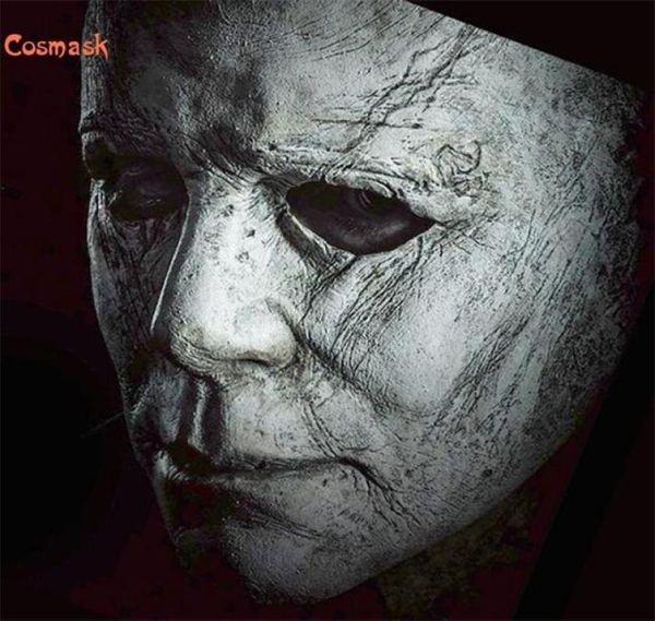 Cosmask Cadılar Bayramı Michael Myers Maske Hile veya Tedavi Stüdyosu Cadılar Bayramı Partisi Mike Mel White Full Head Lateks Maskesi 2009296966511