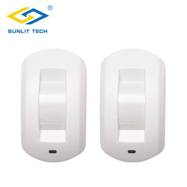 Detector 2pcs Wired Curtain Janela PIR Sensor de movimento do teto Detector infravermelho passivo Anti -roubo para segurança de alarme de ladrão em casa inteligente Segurança