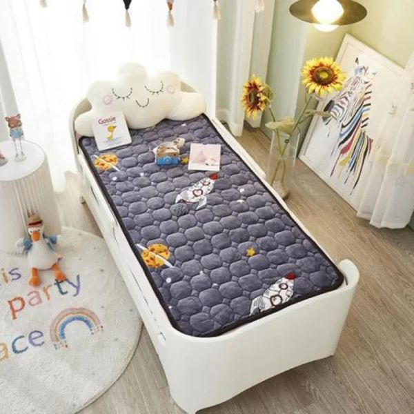 Setler Crib Sheets Flannel Beşili Yatak Düz Nefes Kış Sıcak Polar Bebek Erkek Bebek Yatak Yatak Yatak Protector 120 65cm