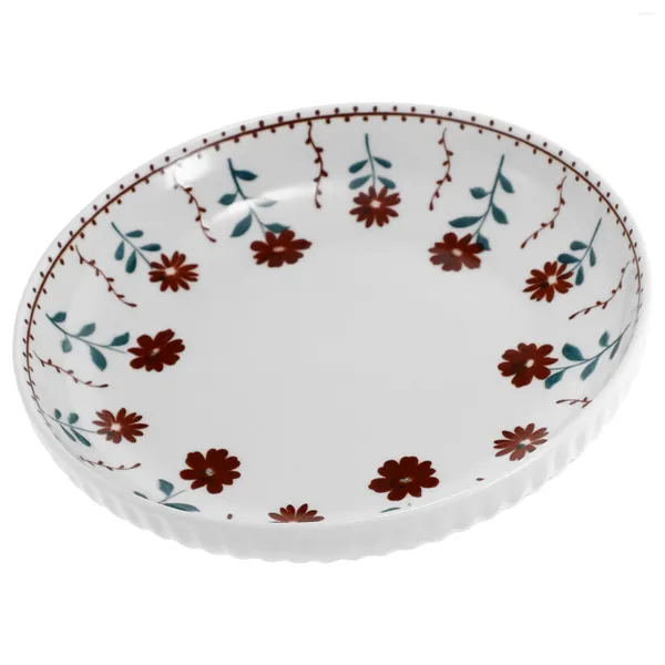 Dinnerware Desen Places Salad Paletes ocidentais Padrões de mesa de cerâmica Floral Cerâmica sobremesa moderna sobremesa