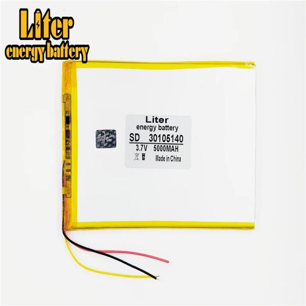 Zubehör 3 Linie Polymer Lithium -Batterie 30105140 3,7 V 5000mAh Tablettenbatterie in China wiederaufladbare Liion -Zelle hergestellt
