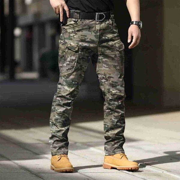 Pantaloni maschili di alta qualità pantaloni casual kaki uomini jogger tattici militari camufflaggi pantaloni cargo multi tasca