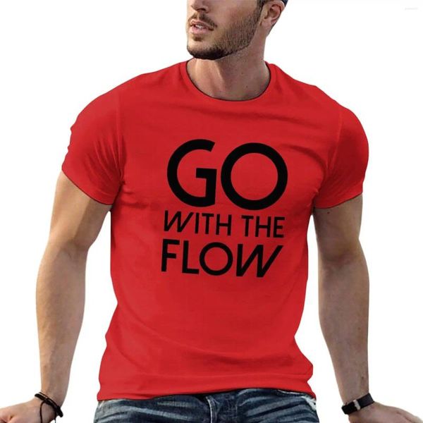 Männer Polos gehen mit dem Flow T-Shirt Sport Fan T-Shirts kurze süße Tops Anime Herren T-Shirt Grafik