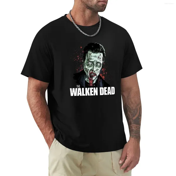 Polos masculinos The Walken Dead Walking T-shirt Roupas estéticas Superestas Tops PLUS TAMANHAS CHAMISTAS DE TRANHEIRO PARA HOMENS