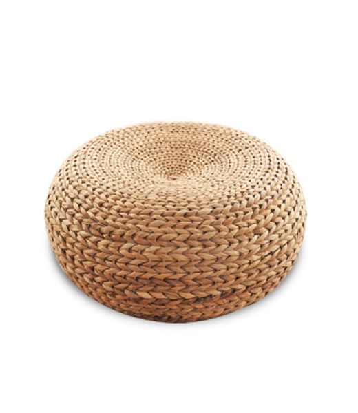 Neue 100 natürliche Rattan -Sitz Yoga Matte Stuhl Rattan Stuhl Ottomans Zen Kissen Wohnzimmer Möbel 7418648