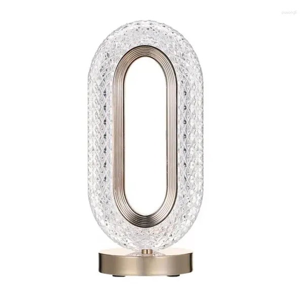 Lampade da tavolo Crystal lampada da comodino per banco di lusso TOUCT Control Desktop Aatmosphere Dimming Dimming Sleep Lightings Barre