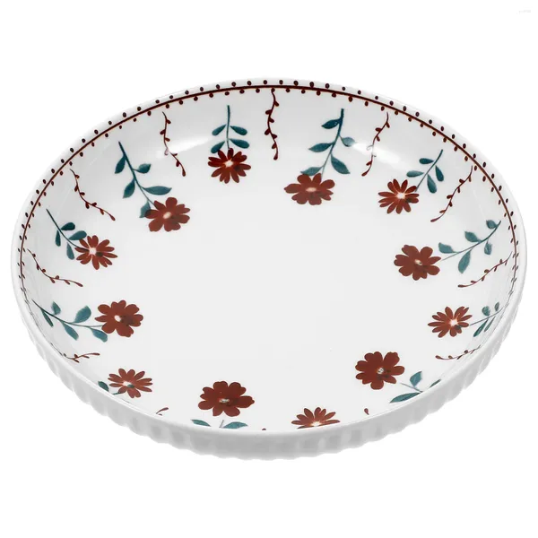 Set di stoviglie piastra per cena piatti in ceramica dessert dessert fiore di fiori fredda vassoio da cucina casa occidentale domestica