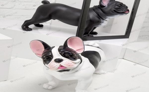 Plastik französischer Bulldoggen Hund Mannequin für Haustier Display EMS Farbe hergestellt von Hand6479988