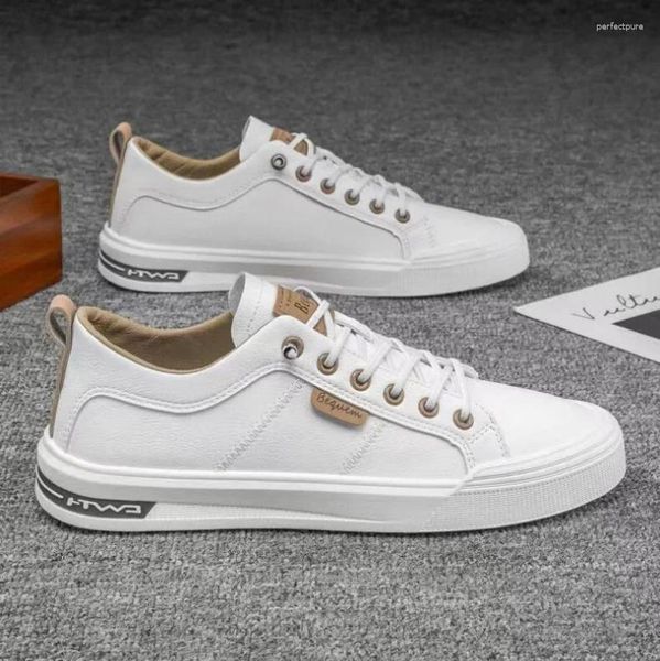 Scarpe casual moda bianca fresca giovane maschile marchio street style calzature maschili piatti
