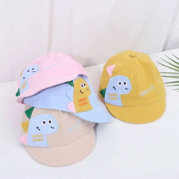 3y9k berretto cappelli estivi mesh fumetto dinosauro baby baseball baseball boys boys hat hat da sole per bambini toddlder bidone regolabile d240425