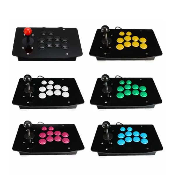 Spieler 1 Piece Arcade Joystick 10 Tasten USB Fighting Stick Joystick Gaming Controller Gamepad Videospiel für PC -Konsolen