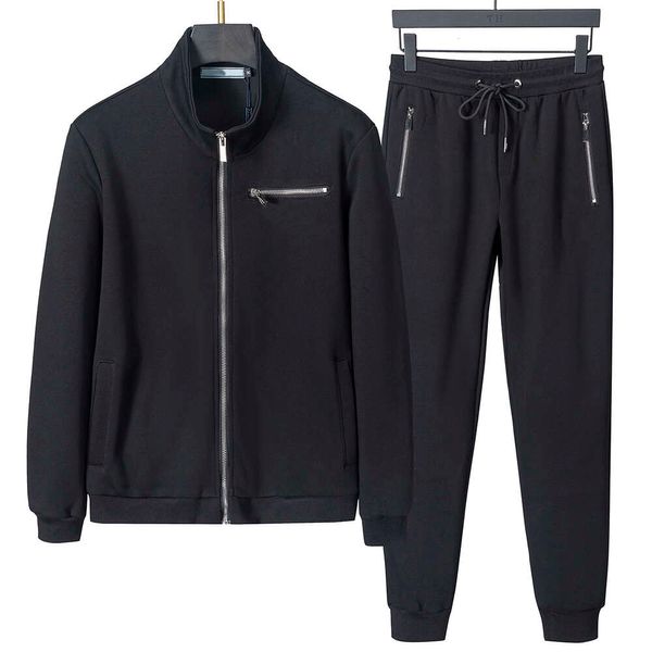 Designer Conjunto de capuz Jaqueta de capuz Sport Sport calnts 2024 Casual Black Crey Color Sport Sport Roupos de fitness Mens de alta qualidade Tamanho Multi disponível FZ2404252