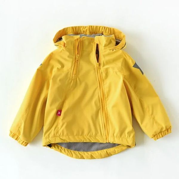 Abiti Nuovo stile Spring Autumn Child Bild Bild Child Boys Boubleck Offion Waterproof Outwear Polar Fleece