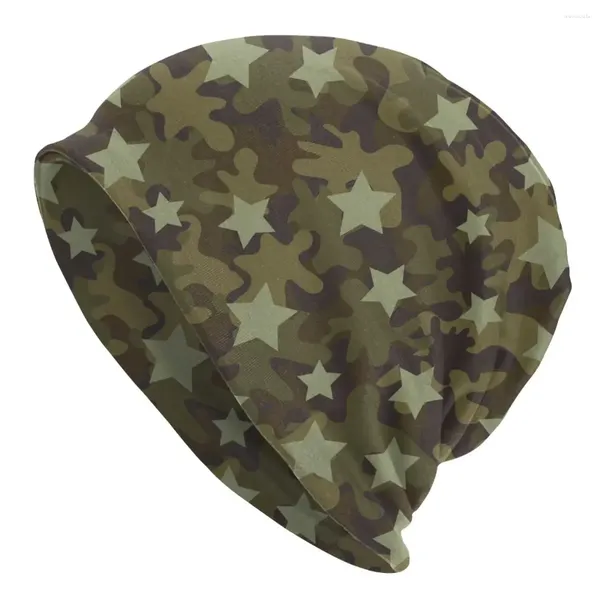 Berets Camouflage Camo Star Print Skullies Mütze Hut Vintage Street Männer Frauen Cap Sommer warmes Multifunktion