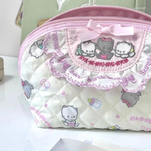 Bolsa de armazenamento bordada de bolsa de design de bebê de malas de bebê para mulheres para mulheres