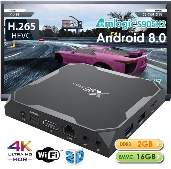 Android TV Box x96 Max Amlogic S905X2 24GB163264GB Android 81 ROM 1000M LAN 245G WiFi Bluetooth3854793