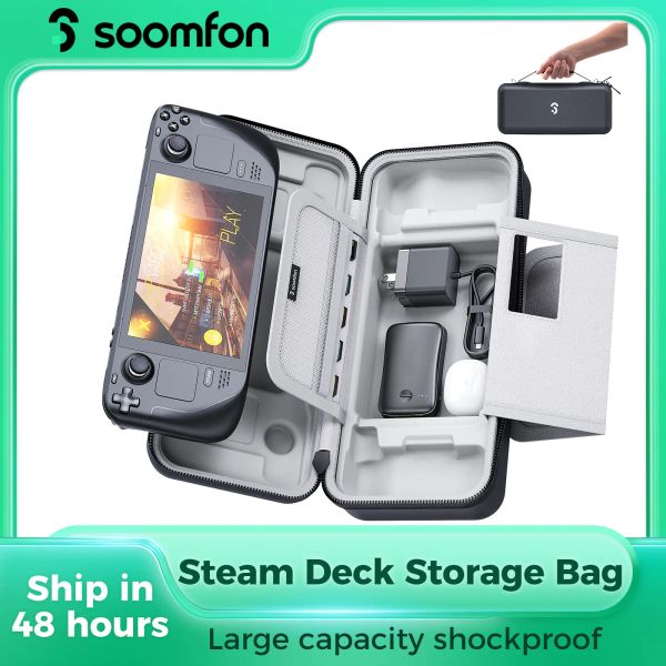 Protetores Soomfon EVA Deck a vapor Proteção Proteção Hard Shell Saco de armazenamento portátil de viagem para acessórios de console de convés a vapor