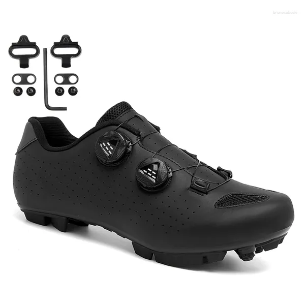 Scarpe da ballo in bicicletta sneaker mtb pedalata clip uomini piatti tacchetta mountain mountain mountain bke spd all'aperto corse tenis calzature