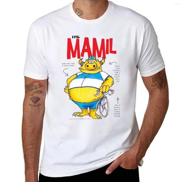 Polos masculinos A camiseta Mamil Tops fofos Tops de garotos com estampa de animais de animais masculinos masculinos gráficos camisetas gráficas