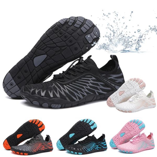 Boots Swim Beach Water Sapatos de água NONSLIP SNOAKER RÁPIDO SAPATOS DO SURFE SURFELING SLESPUNDOS ANTERIORES RESISTANTES DE VERIFICAÇÃO PARA LAGO