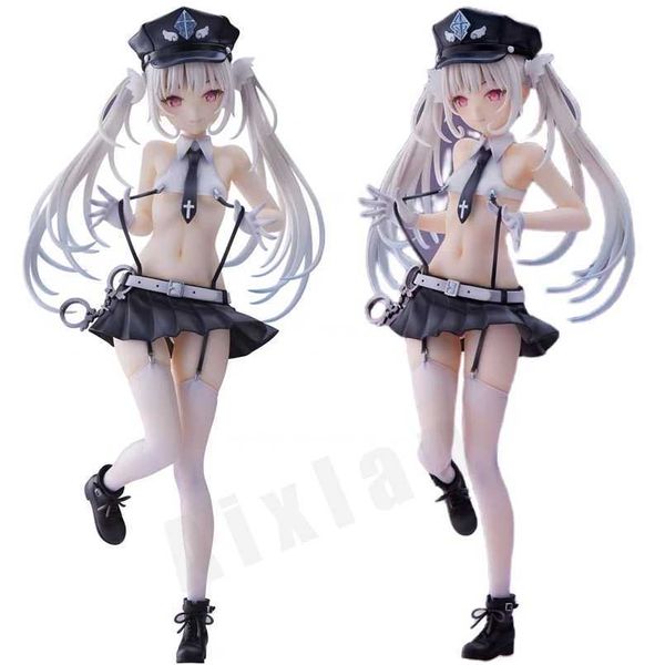 Action Toy Abbildungen 23cm Union Kreative Anime Figur Angel Polizei sexy Mädchen PVC Actionfigur Uniform Figuine Sammelspielzeug Toys Doll Geschenk Y240425zx41