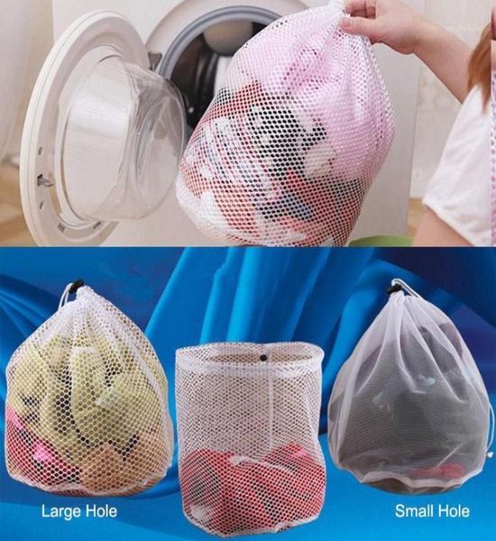 Venda uma nova máquina de lavar bolsas de malha de malha usadas bolsas de lavanderia grande espessura de roupas de roupas íntimas de roupas de roupas