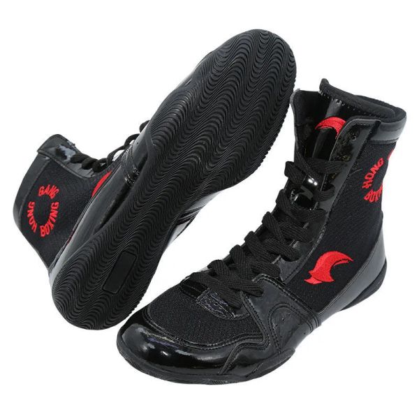 Stivali 2024 Nuovi Scarpe da uomo e da boxe di arrivo di arrivo di alta qualità da competizione sportiva scarpe unisex wrestling big boy