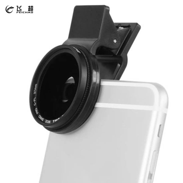 Zubehör Zomei 37mm professionelle Telefonkamera Rundschule Polarisator Cpl -Objektiv für iPhone 7 6s plus Samsung Galaxy Huawei HTC Windows Android