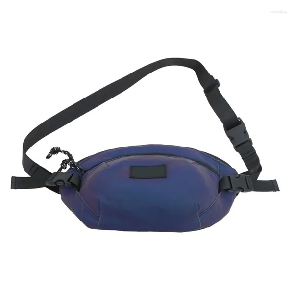 Taillenbeutel Frauen Gürtelbeutel Fanny Pack Mann Brust Reflektierender Benner kleiner Crossbody Koreanisch für Laufreisen