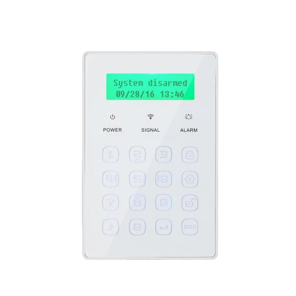 Tastatur Wireless Touch -Tastatur für WiFi GSM PSTN Home Personal House Alarm System 433MHz Wireless Passwort Tastatursystem