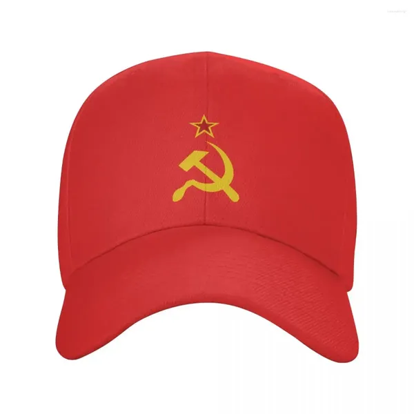 Caps de bola Capas de beisebol soviéticas russas para homens homens respiráveis CCCP URSS Hammer e foice