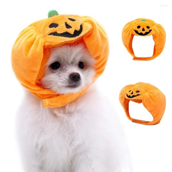 Abbigliamento per cani inverno trasformazione della moda copricapo per animali domestici Halloween Creativo Hat universale per gatto di zucca per gatto di zucca Copertura termica carina