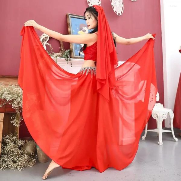 Stage desgaste 4 PCs/set mulheres Sexy Shiny Chiffon Belly Dance Dança Iniciantes Trajes Dançando Oriental Bollywood