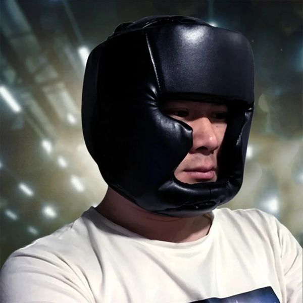 Segurança Capacete de boxe espessado de segurança Homens adultos karatê muay thai thai tereiro protetor de ginástica equipamento de ginástica taekwondo guarda